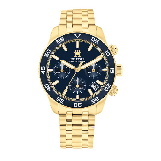 Reloj Análogo Deportivo Dorado de Hombre