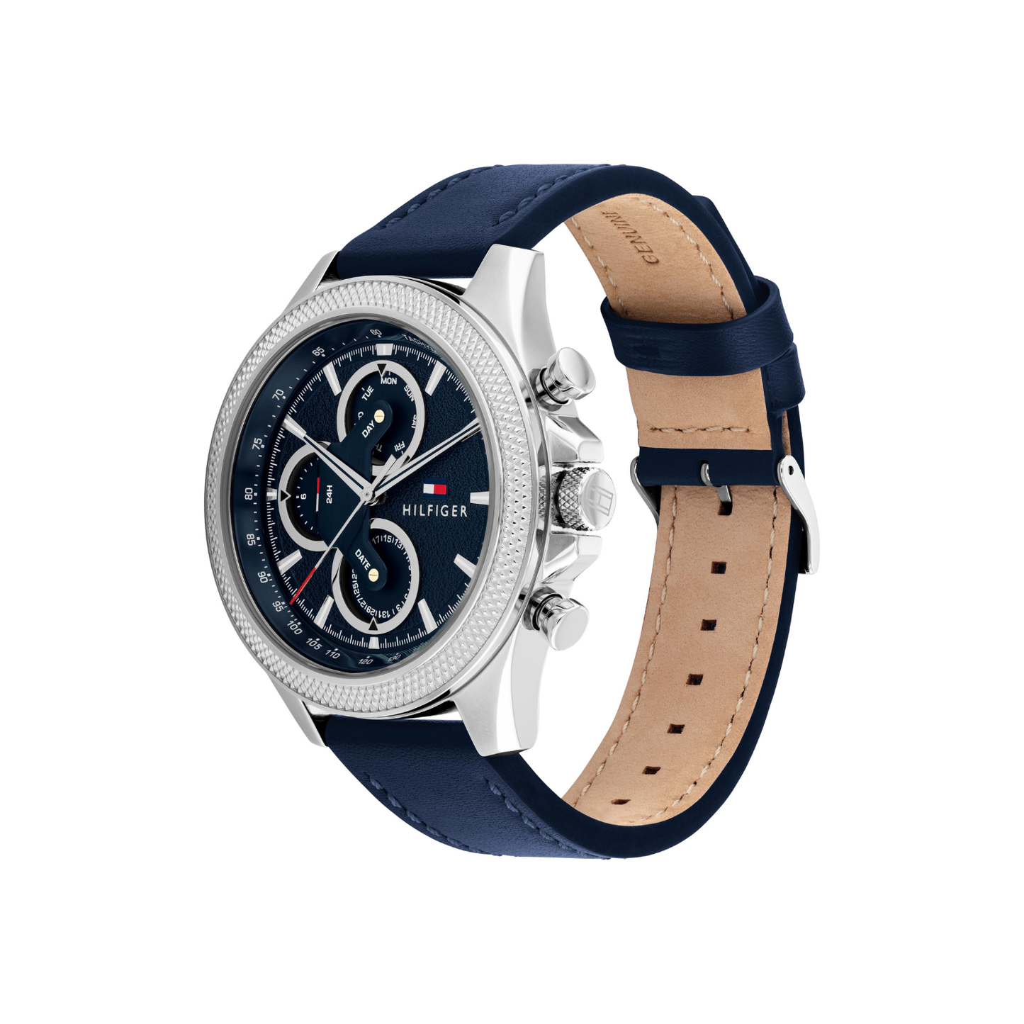 Reloj Análogo Casual Plateado de Hombre