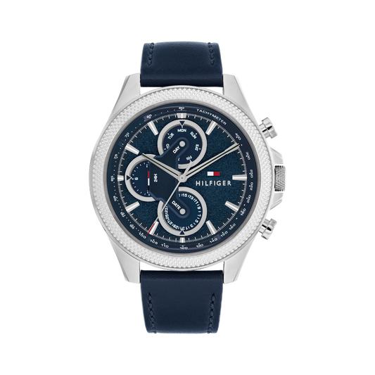 Reloj Análogo Casual Plateado de Hombre
