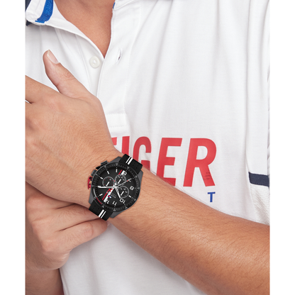 Reloj Análogo Deportivo Negro de Hombre