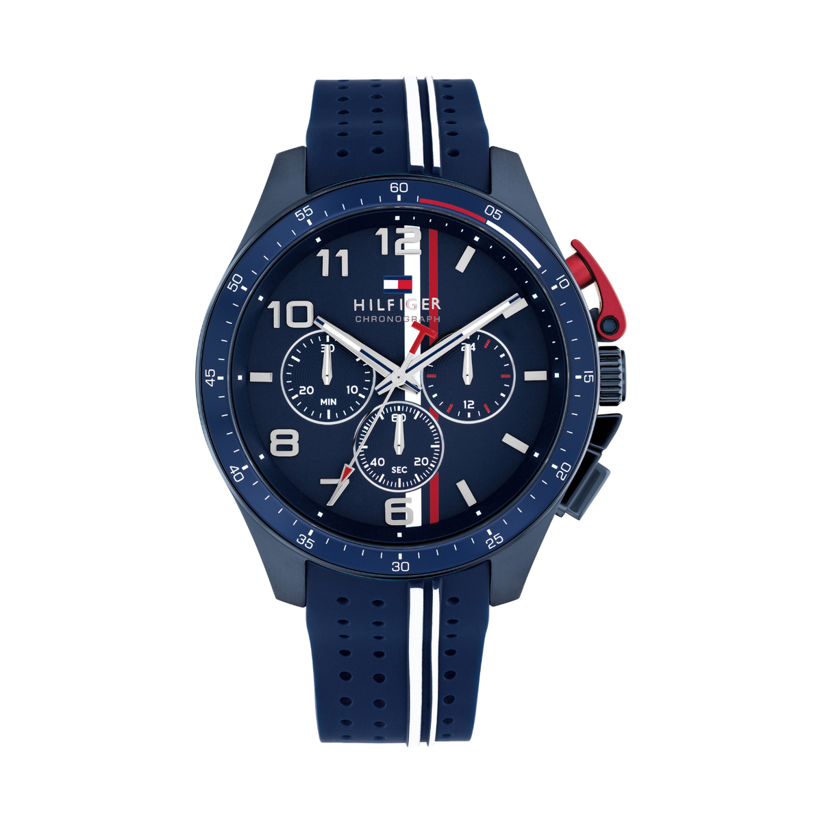 Reloj Análogo Deportivo Azul Oscuro de Hombre