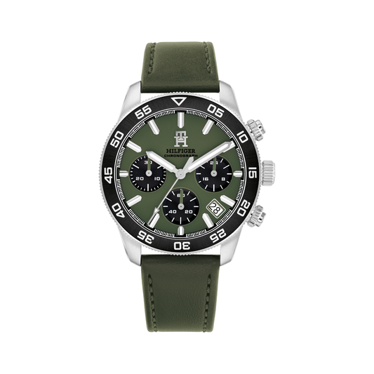 Reloj Análogo Deportivo Plateado de Hombre
