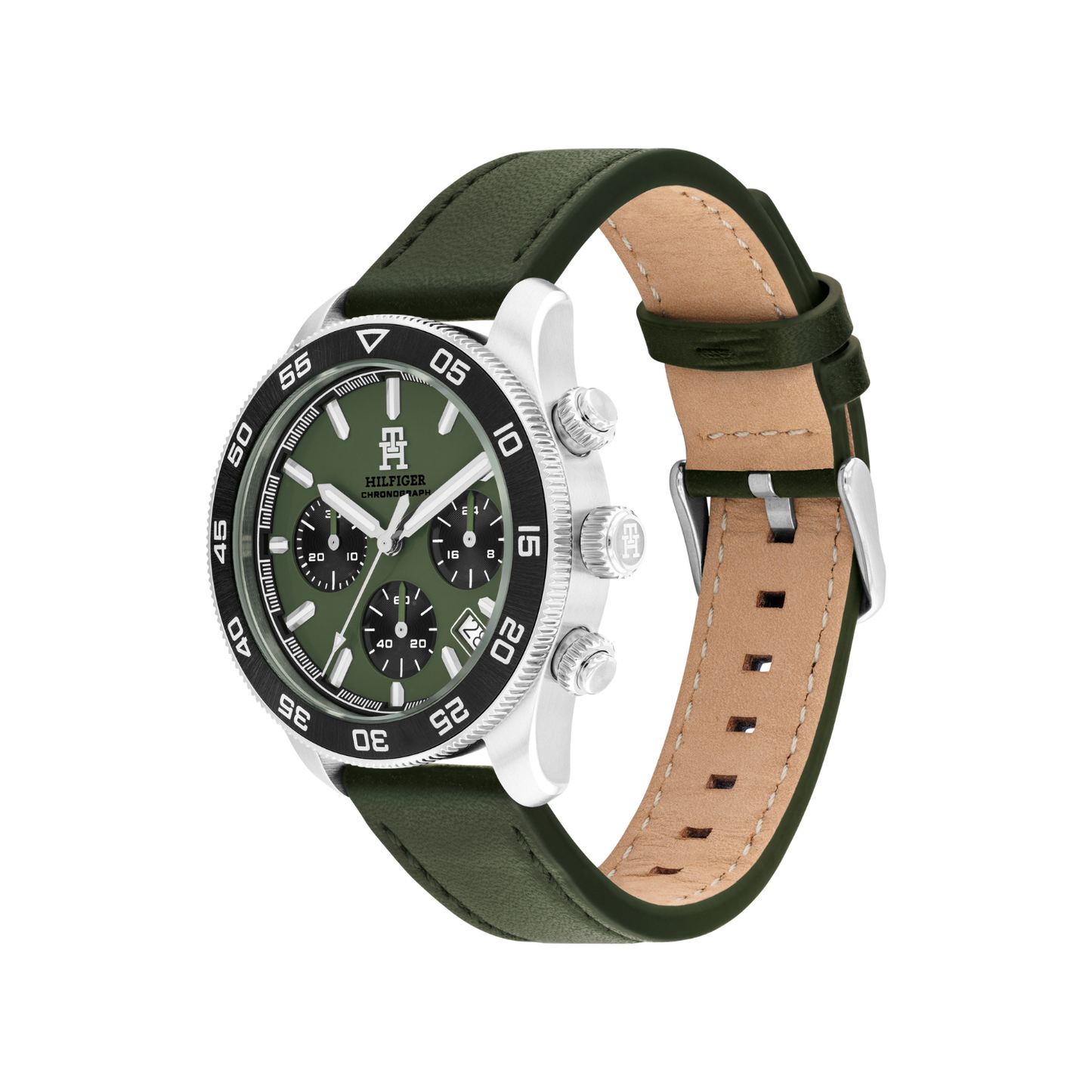 Reloj Análogo Deportivo Plateado de Hombre