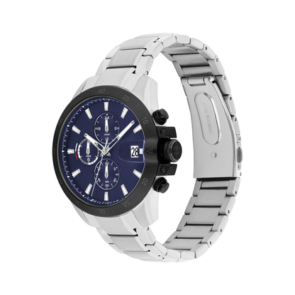 Reloj Análogo Tommy Hilfiger Jameson Cuarzo Azul, Negro y Plateado de Hombre