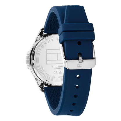 Reloj Análogo Tommy Hilfiger Oceanic Cuarzo Azul, Rojo y Plateado de Hombre