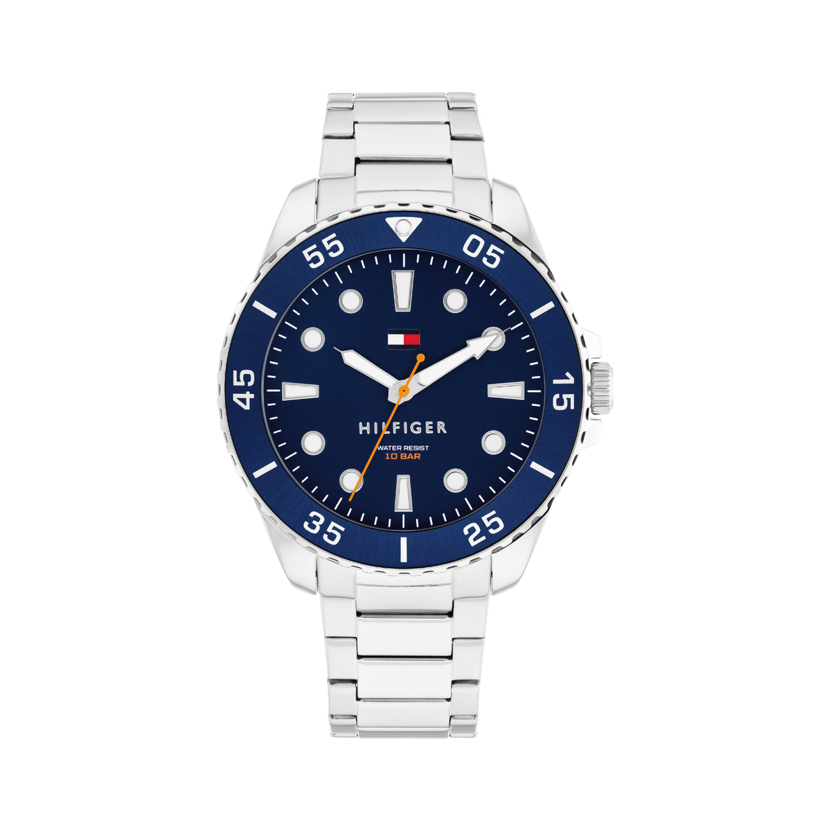 Reloj Análogo Tommy Hilfiger Oceanic Cuarzo Azul Oscuro y Plateado de Hombre