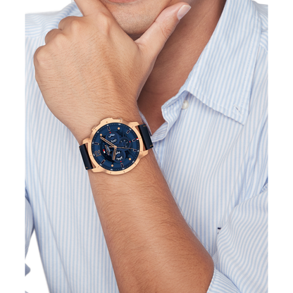 Reloj Análogo Casual Oro Rosa de Hombre