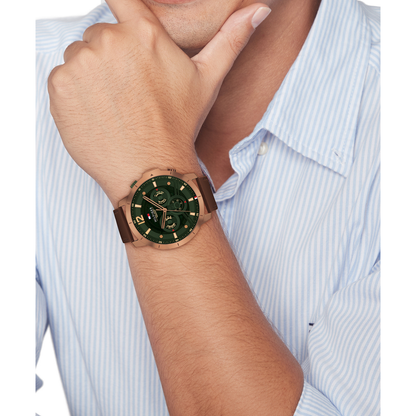 Reloj Análogo Casual Oro Rosa de Hombre