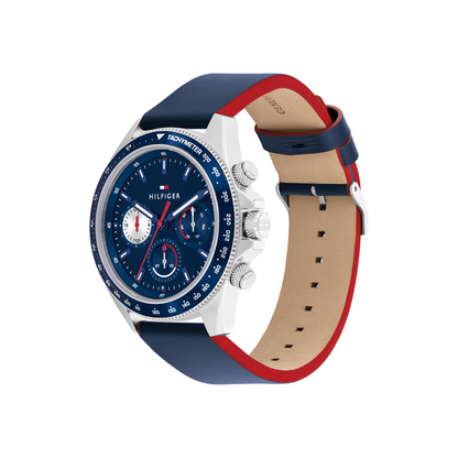 Reloj Análogo Deportivo Azul Oscuro de Hombre