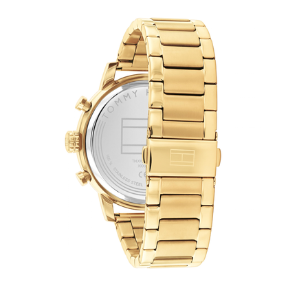 Reloj Análogo Tommy Hilfiger Rocky Dorado con Cuarzo Verde de Hombre