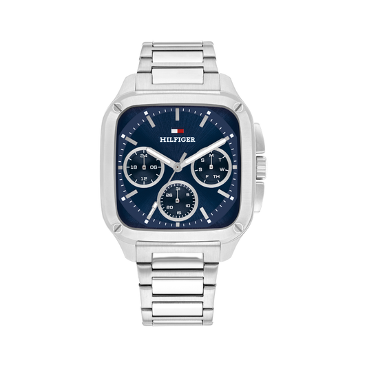 Reloj Análogo Tommy Hilfiger Herald Cuarzo Azul Oscuro y Plateado de Hombre