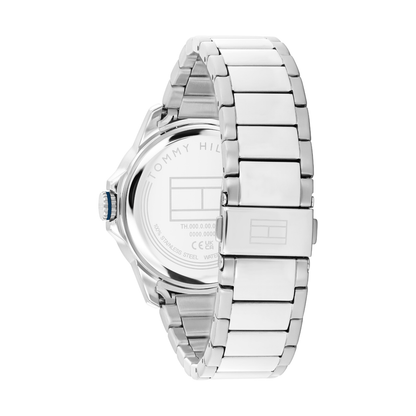 Reloj Análogo Casual Plateado de Hombre