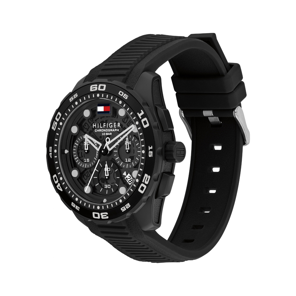Reloj Análogo Tommy Hilfiger TH-Regatta Cuarzo Negro de Hombre