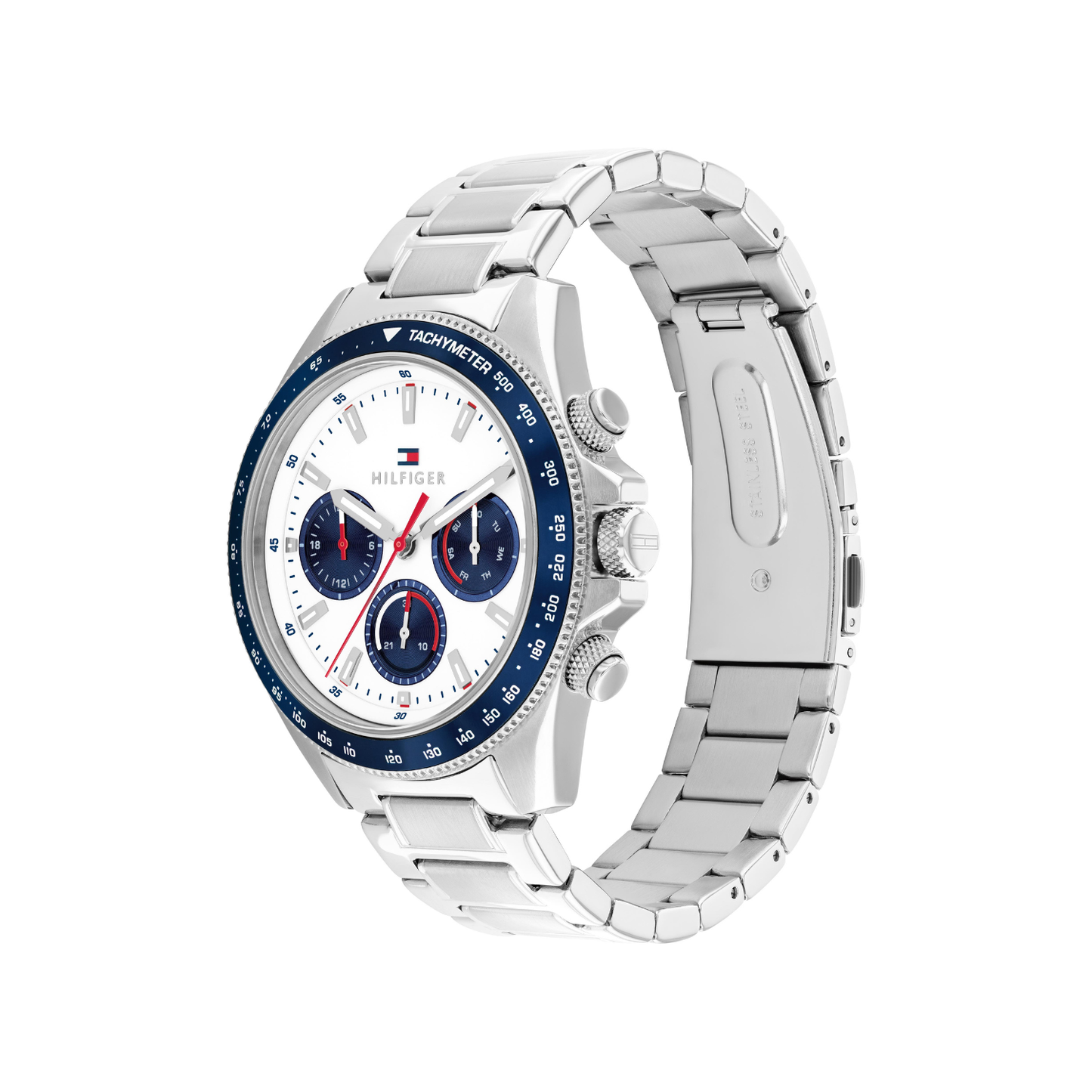 Reloj Análogo Casual Plateado de Hombre