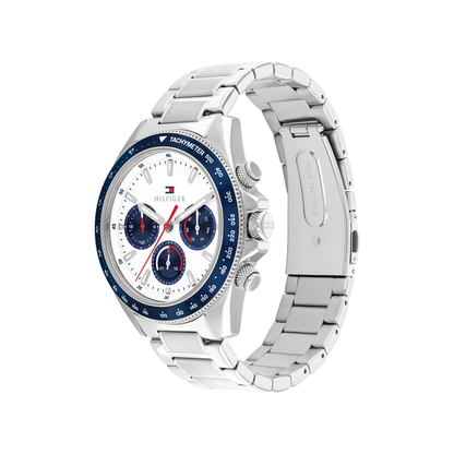 Reloj Análogo Casual Plateado de Hombre