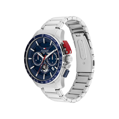 Reloj Análogo Deportivo Plateado de Hombre