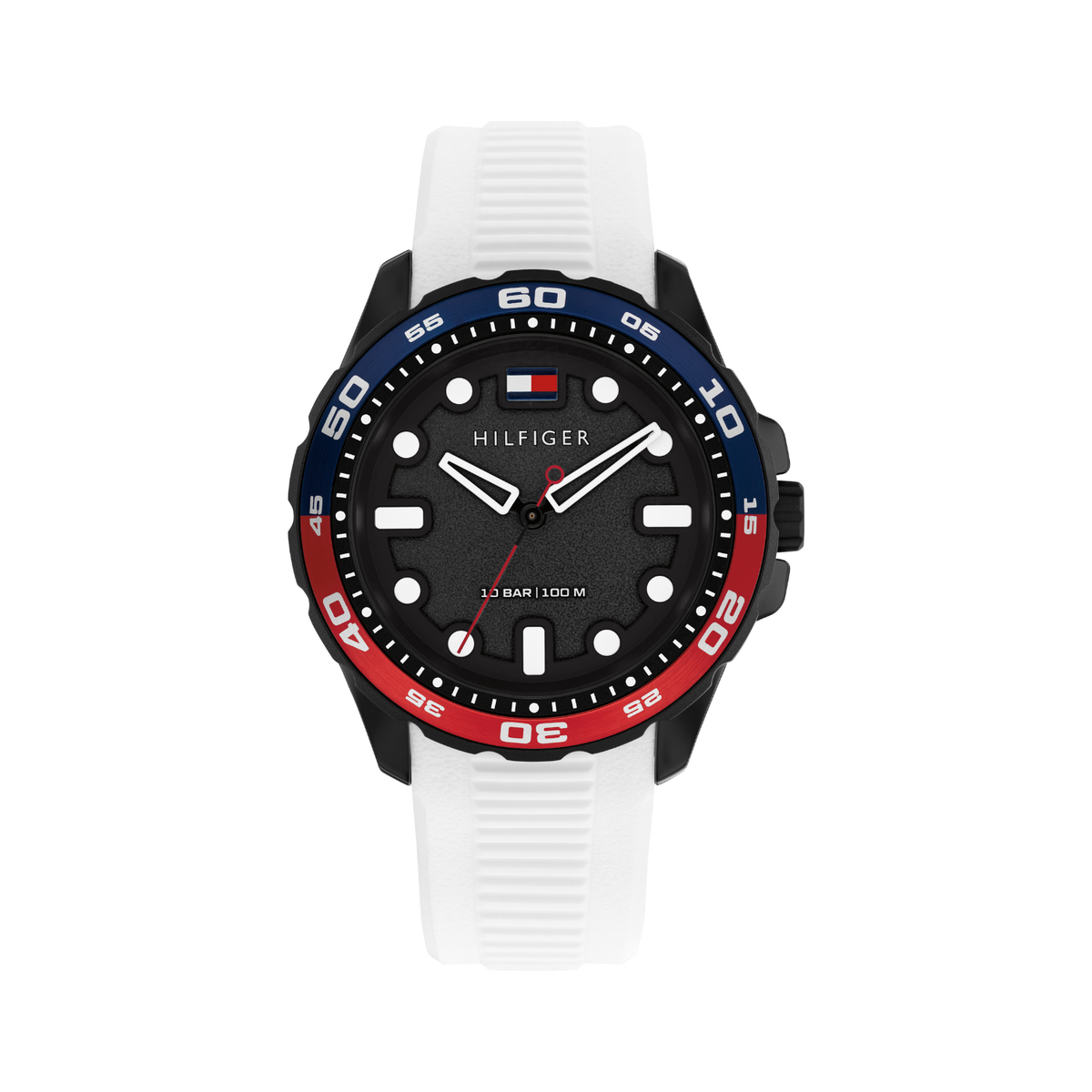 Reloj Análogo Tommy Hilfiger TH-Regatta Cuarzo Blanco y Negro de Hombre
