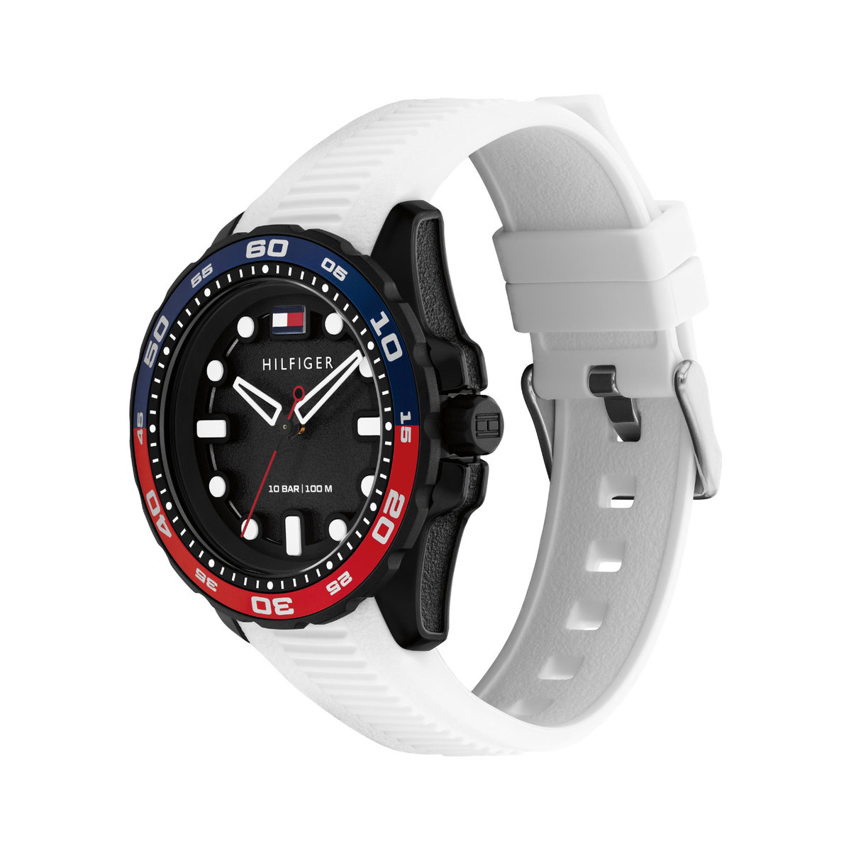 Reloj Análogo Tommy Hilfiger TH-Regatta Cuarzo Blanco y Negro de Hombre