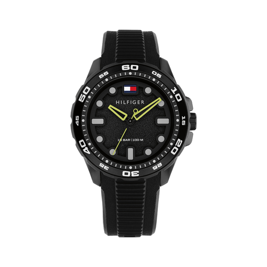Reloj Análogo Tommy Hilfiger TH Regatta Cuarzo Negro de Hombre