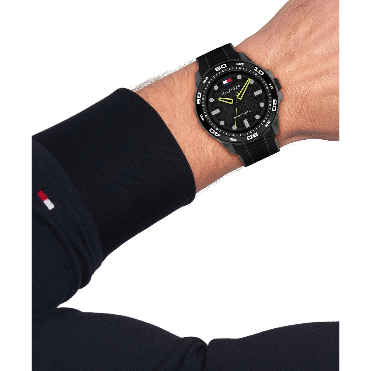 Reloj Análogo Tommy Hilfiger TH Regatta Cuarzo Negro de Hombre