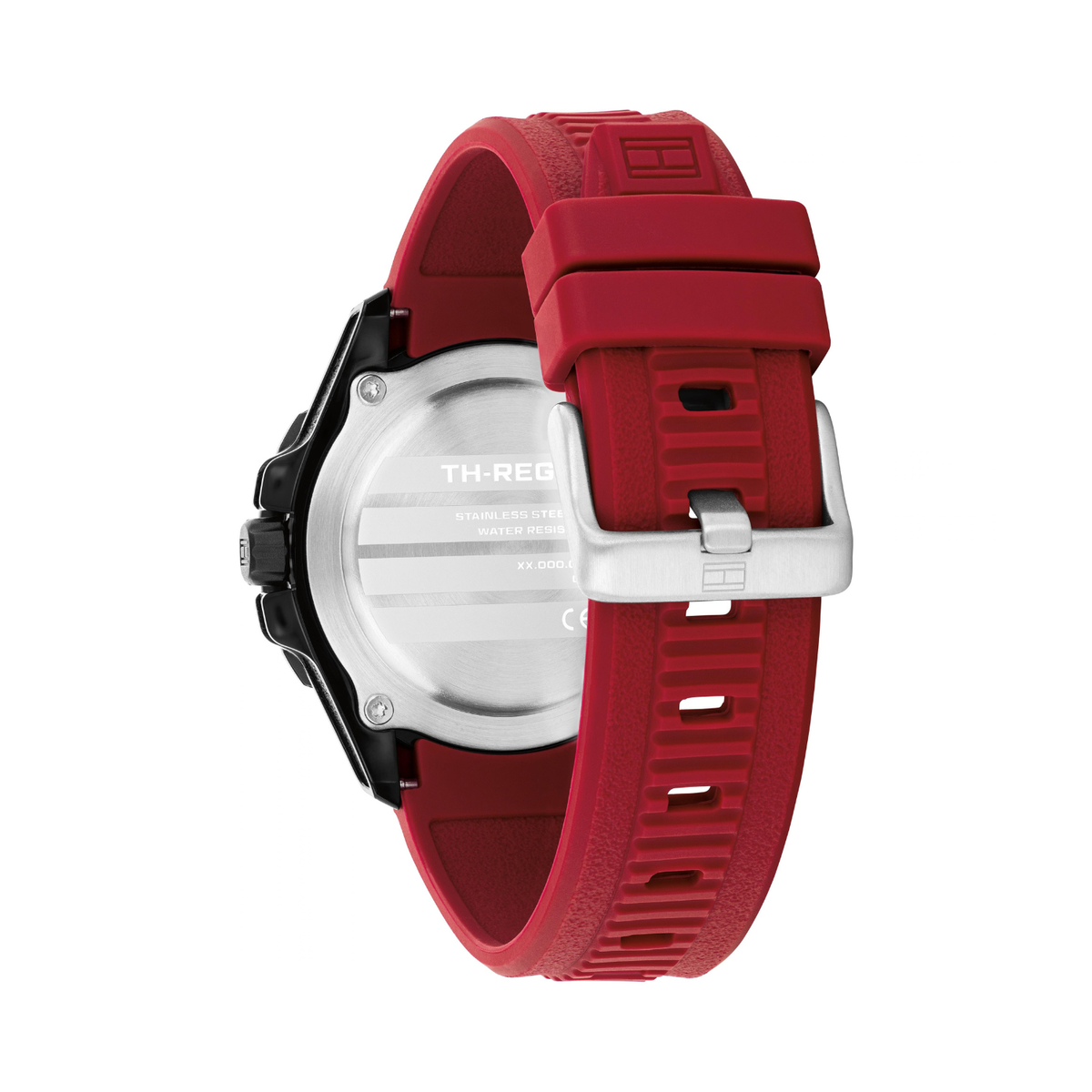 Reloj Análogo Tommy Hilfiger TH-Regatta Cuarzo Negro y Rojo de Hombre