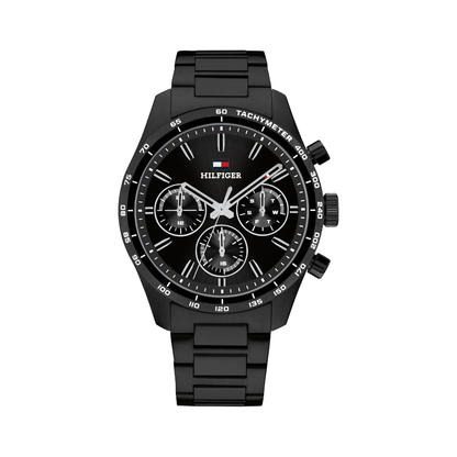 Reloj Análogo Tommy Hilfiger Hampton Cuarzo Negro de Hombre