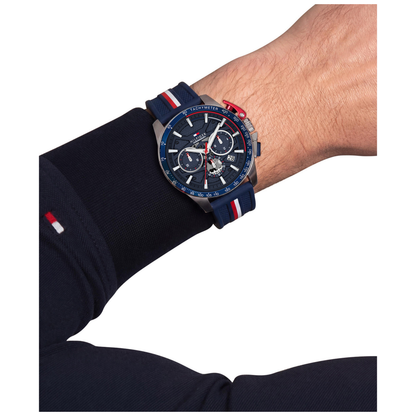Reloj Análogo Banks Casual Plateado de Hombre