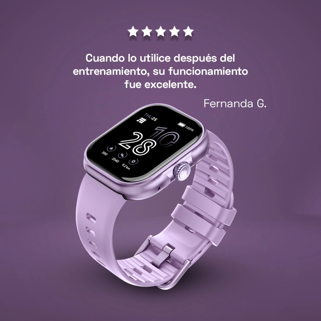 Reloj Digital Smartwatch Sport Lila de Mujer