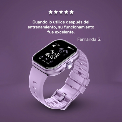 Reloj Digital Smartwatch Sport Lila de Mujer