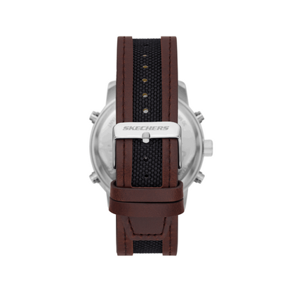 Reloj Análogo-Digital Casual Plateado de Hombre