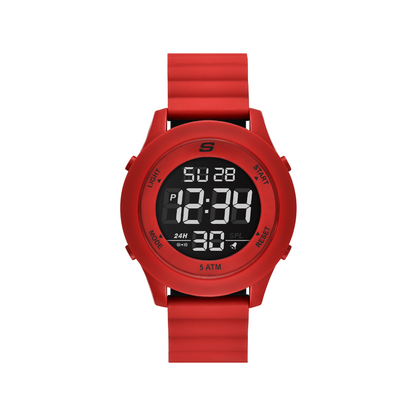 Reloj Digital Casual Rojo de Hombre