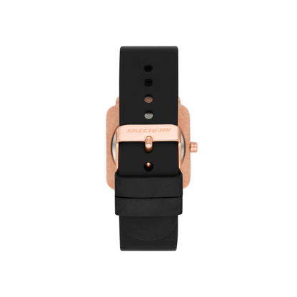 Reloj Análogo Casual Negro de Mujer