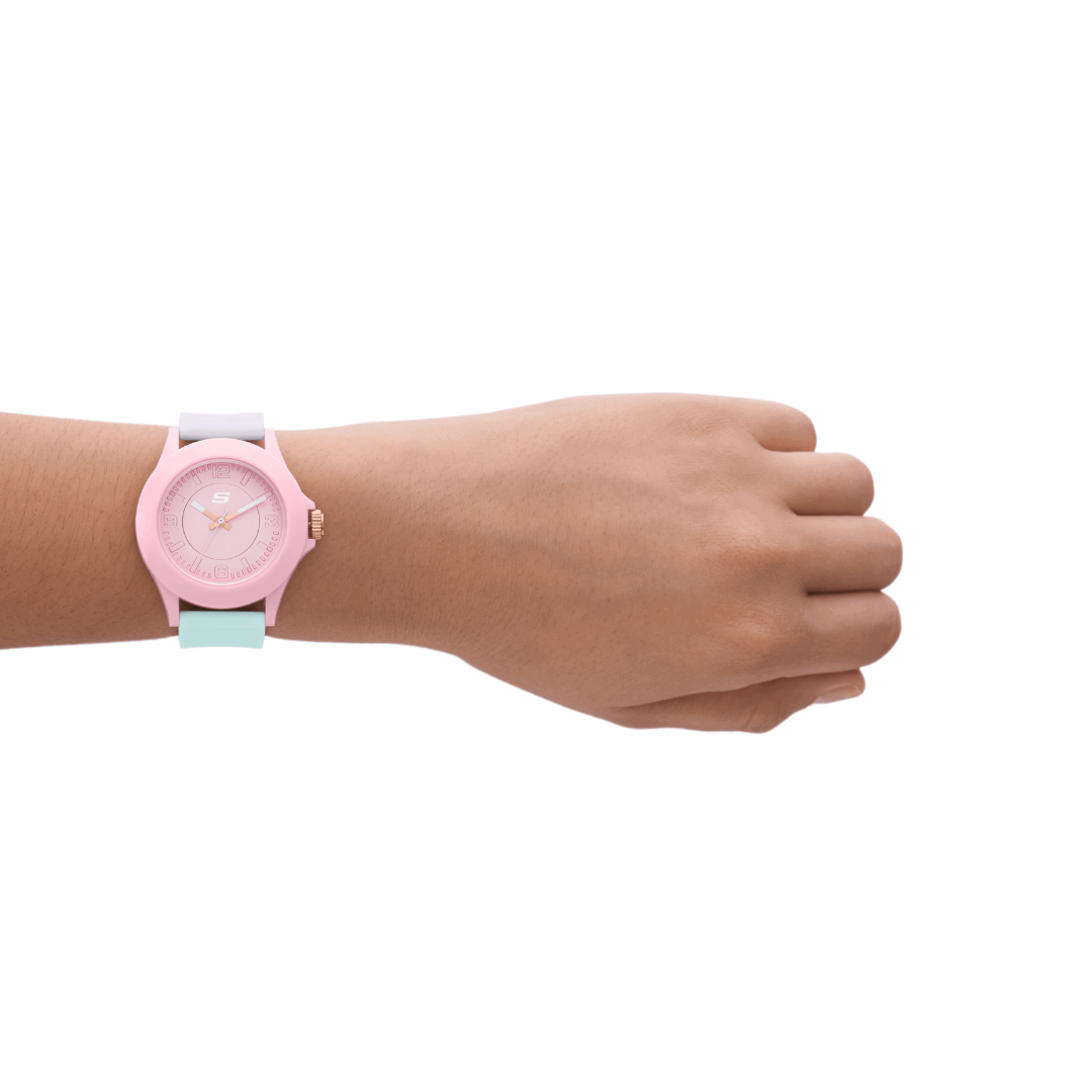 Reloj Análogo Casual Rosado de Mujer