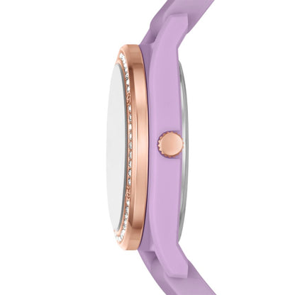 Reloj Análogo Evalyn Juvenil Morado de Mujer