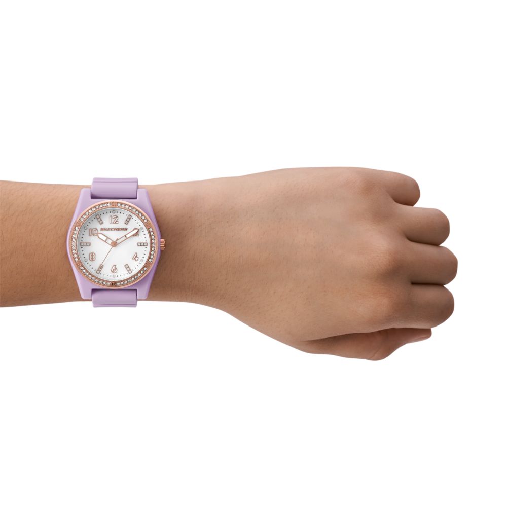 Reloj Análogo Evalyn Juvenil Morado de Mujer