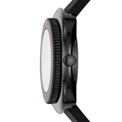 Reloj Análogo Casual Negro de Mujer