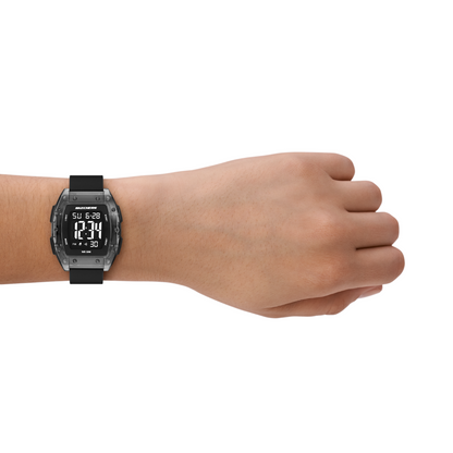 Reloj Digital Casual Negro de Mujer