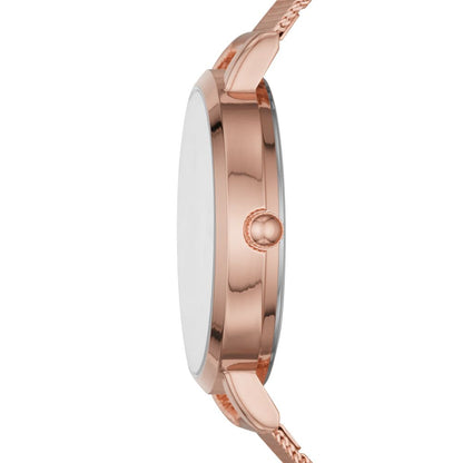 Reloj Análogo Gunmetal Casual Dorado de Mujer