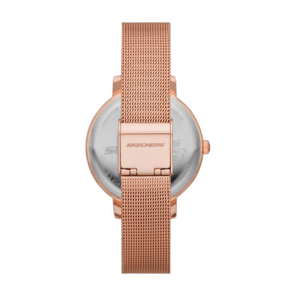 Reloj Análogo Gunmetal Casual Dorado de Mujer