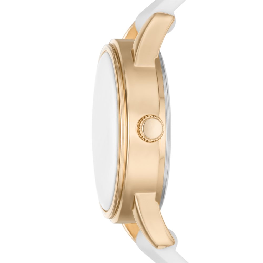 Reloj Análogo Gunmetal Casual Dorado de Mujer