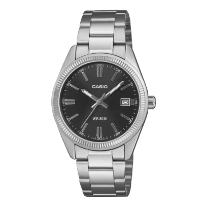Reloj Análogo Clásico Negro Unisex