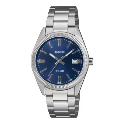 Reloj Análogo Clásico Azul Oscuro Unisex