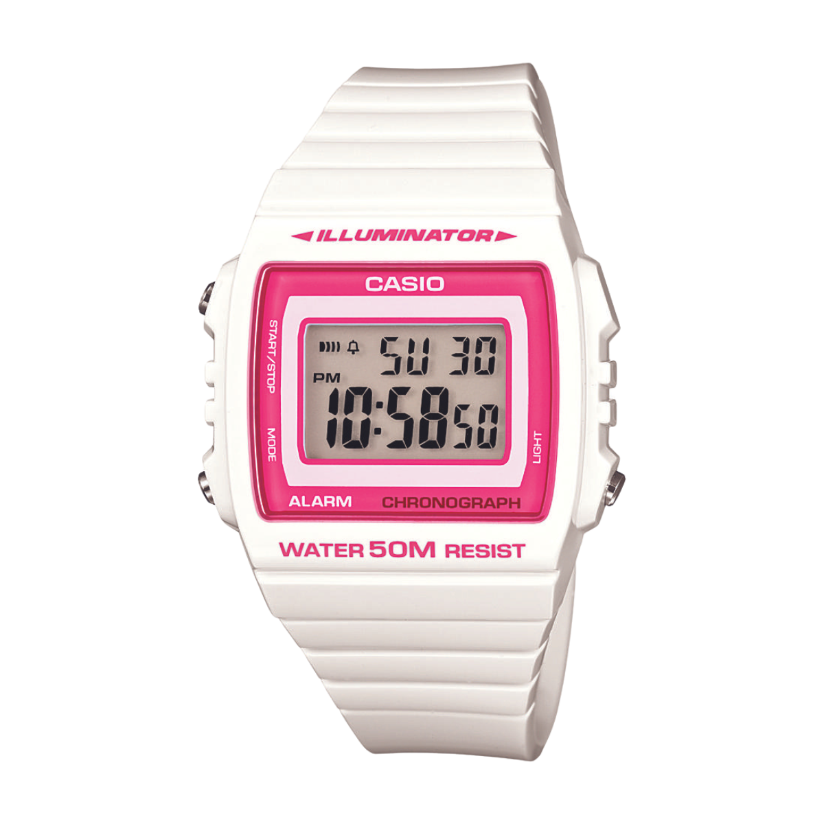 Reloj Digital Illuminator Casual Blanco de Hombre