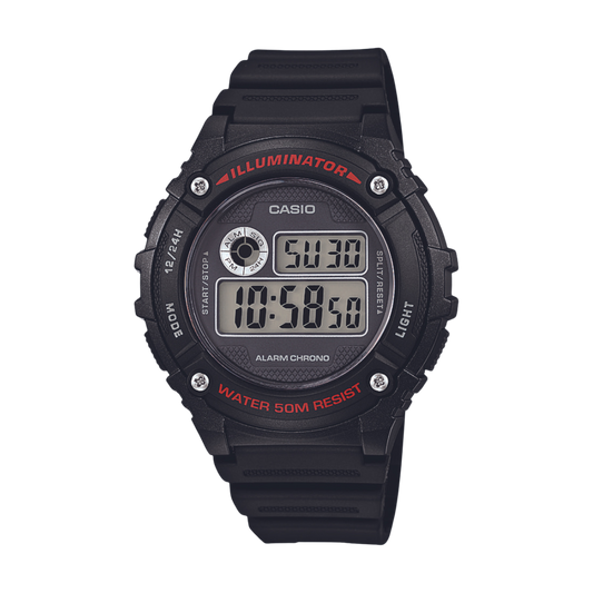 Reloj Digital Illuminator Casual Negro de Hombre