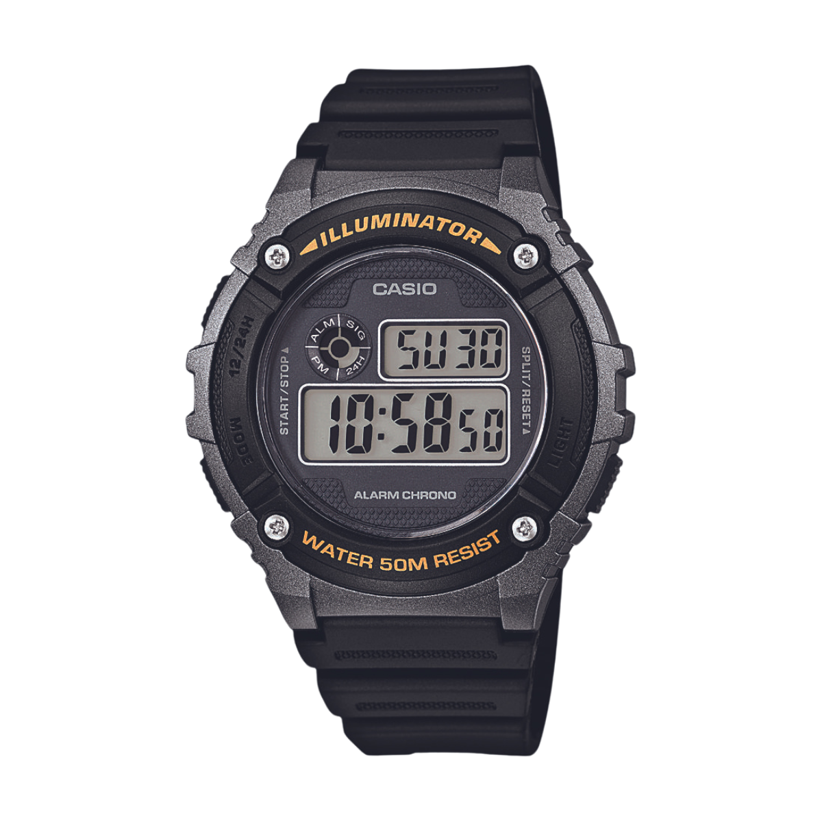 Reloj Digital Illuminator Casual Gris de Hombre