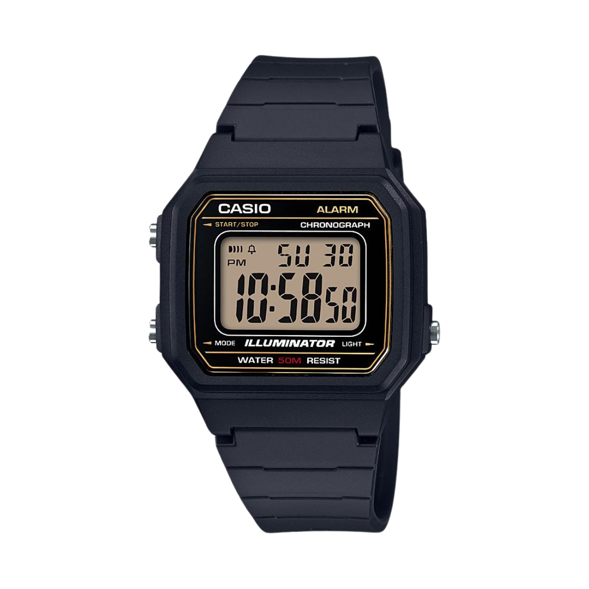 Reloj Digital Illuminator Casual Negro de Hombre