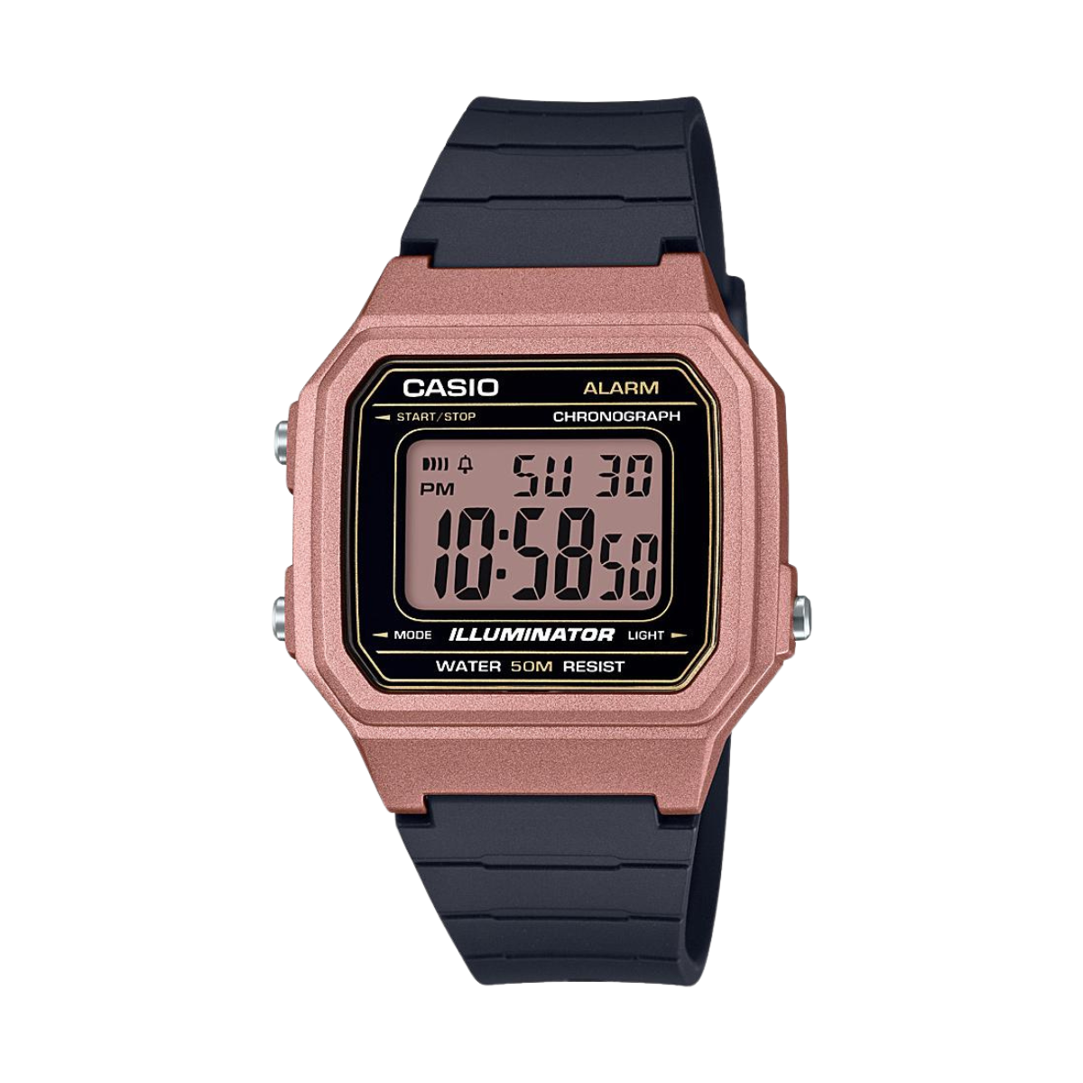 Reloj Digital Illuminator Casual Rosado de Hombre