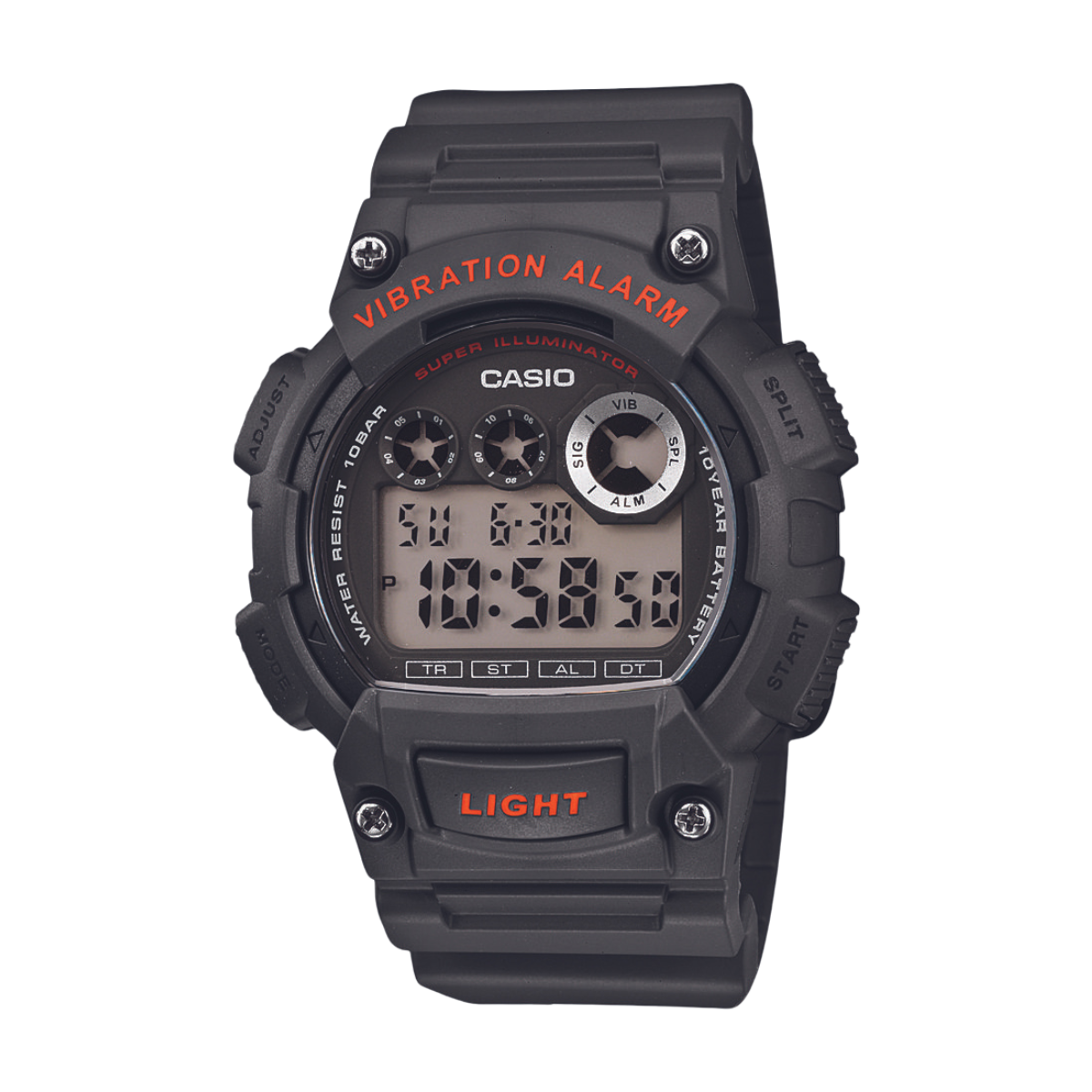 Reloj Digital Illuminator Casual Gris de Hombre