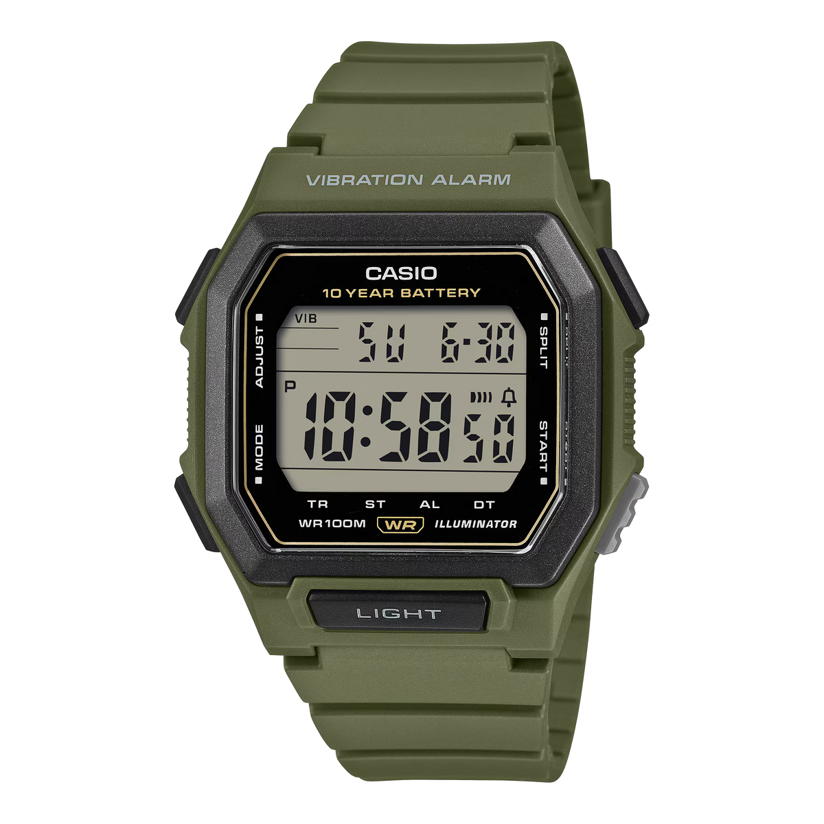 Reloj Digital Deportivo Verde de Hombre