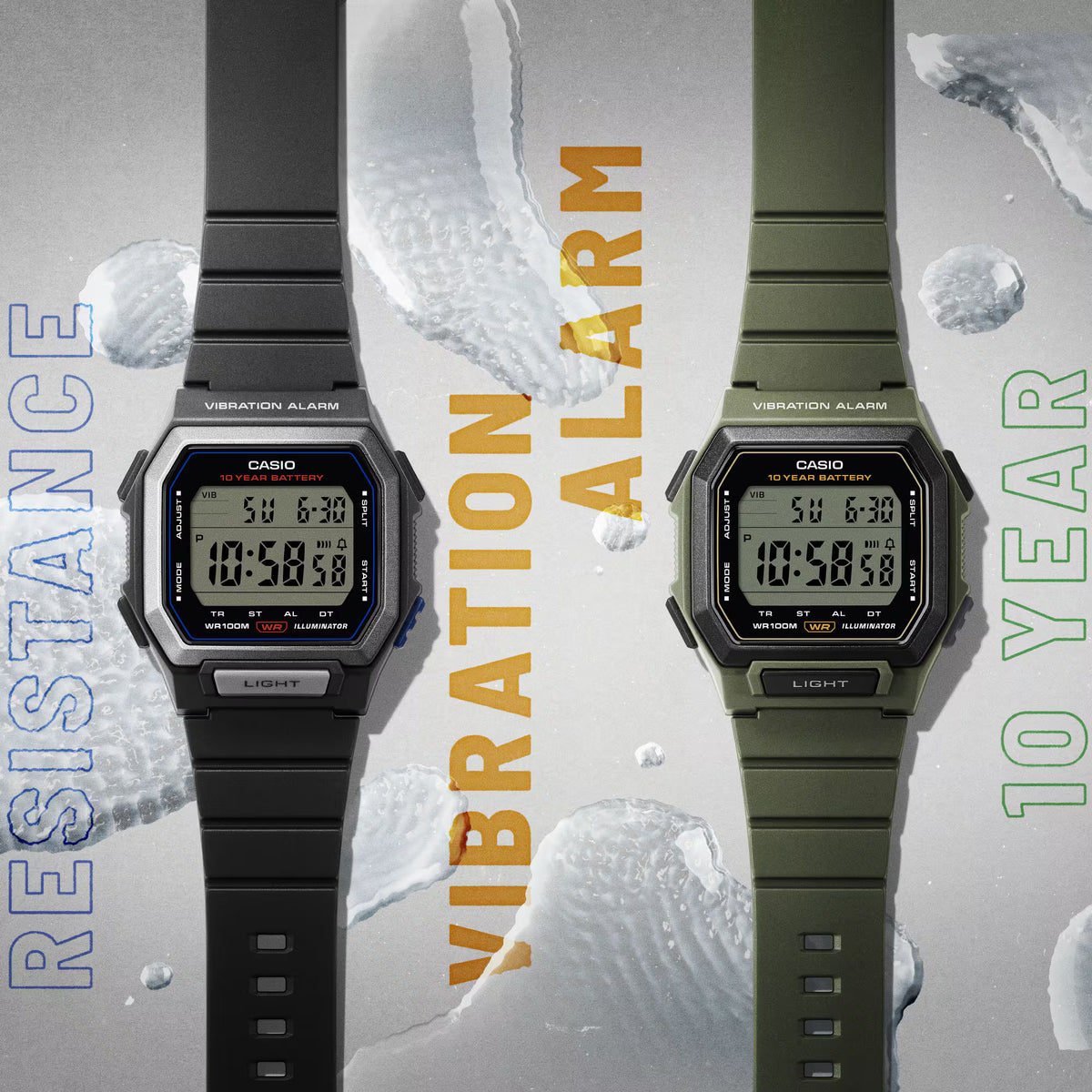 Reloj Digital Deportivo Verde de Hombre